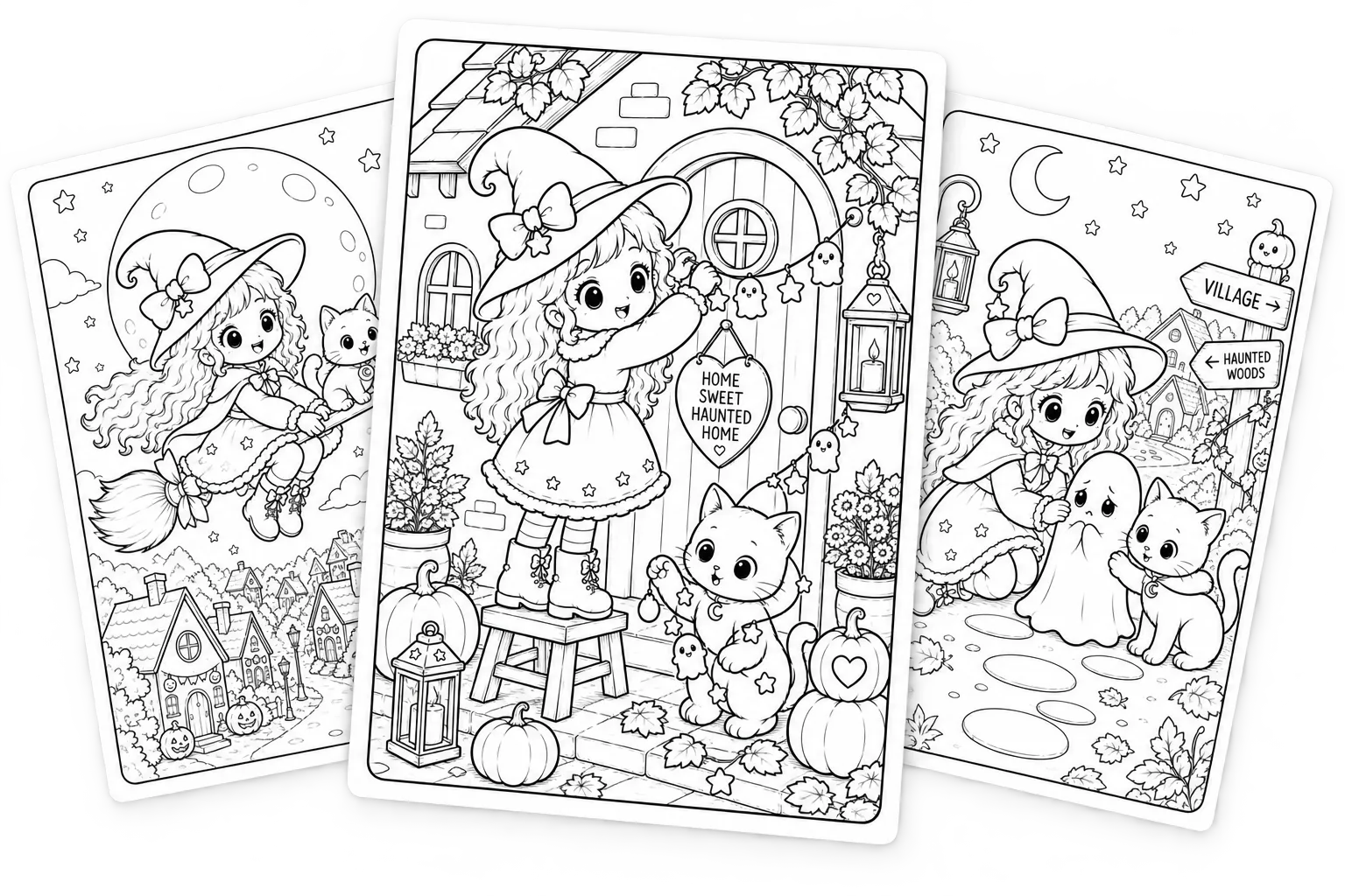 Free Hazel and Mochi printable coloring pages